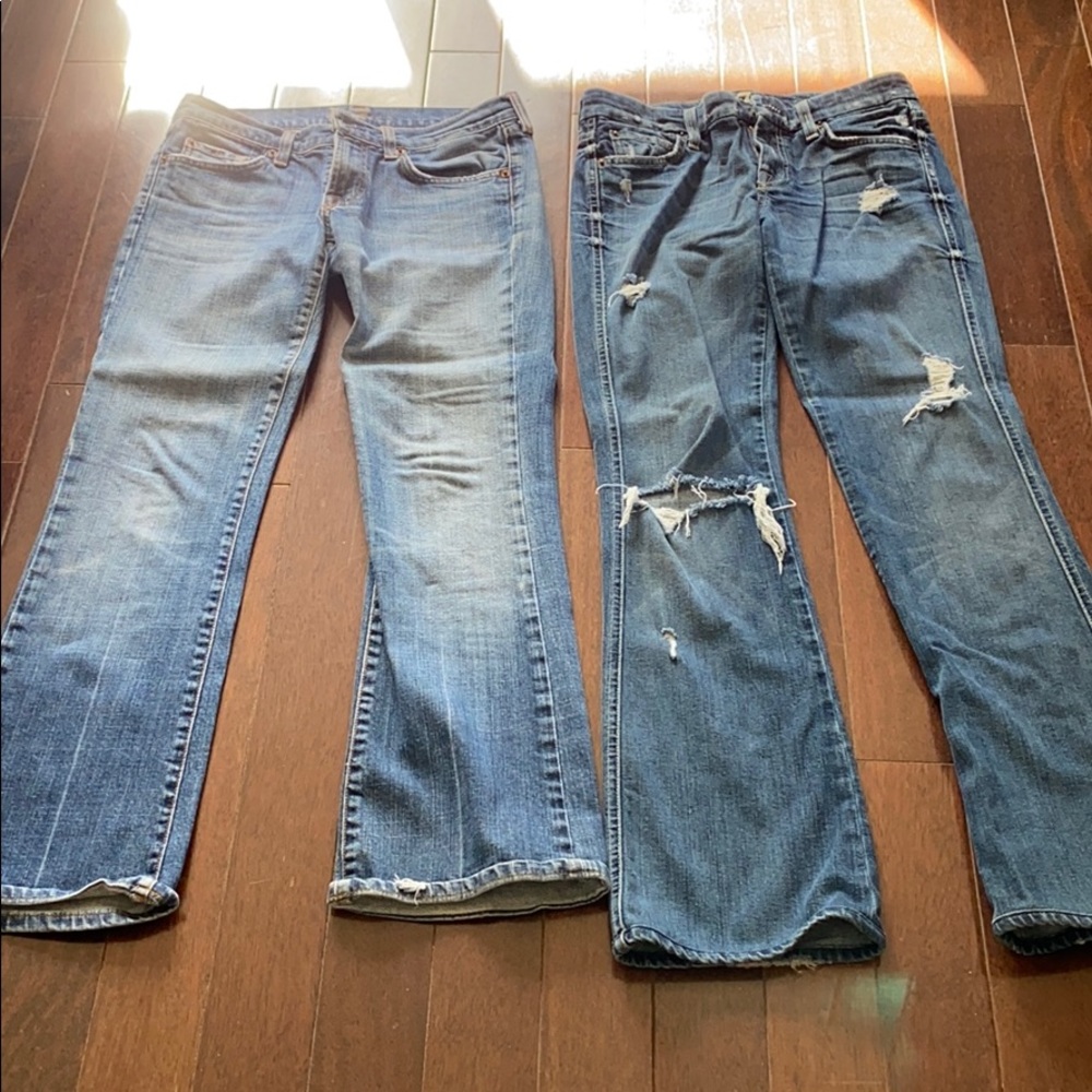 Pair of 7 For All Mankind Boot Cut Jeans